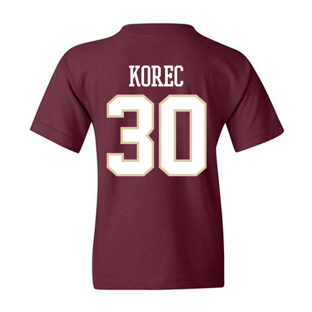 Boston College - NCAA Men's Ice Hockey : Jan Korec - Classic Shersey Youth T-Shirt-1
