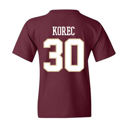 Boston College - NCAA Men's Ice Hockey : Jan Korec - Classic Shersey Youth T-Shirt-1