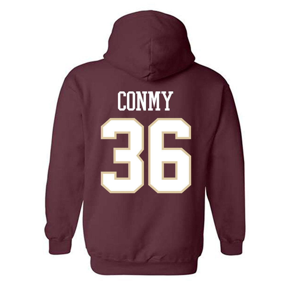 Boston College - NCAA Men's Ice Hockey : Ryan Conmy - Classic Shersey Hooded Sweatshirt-1