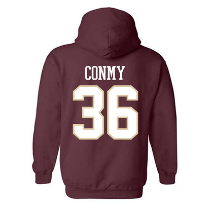 Boston College - NCAA Men's Ice Hockey : Ryan Conmy - Classic Shersey Hooded Sweatshirt-1