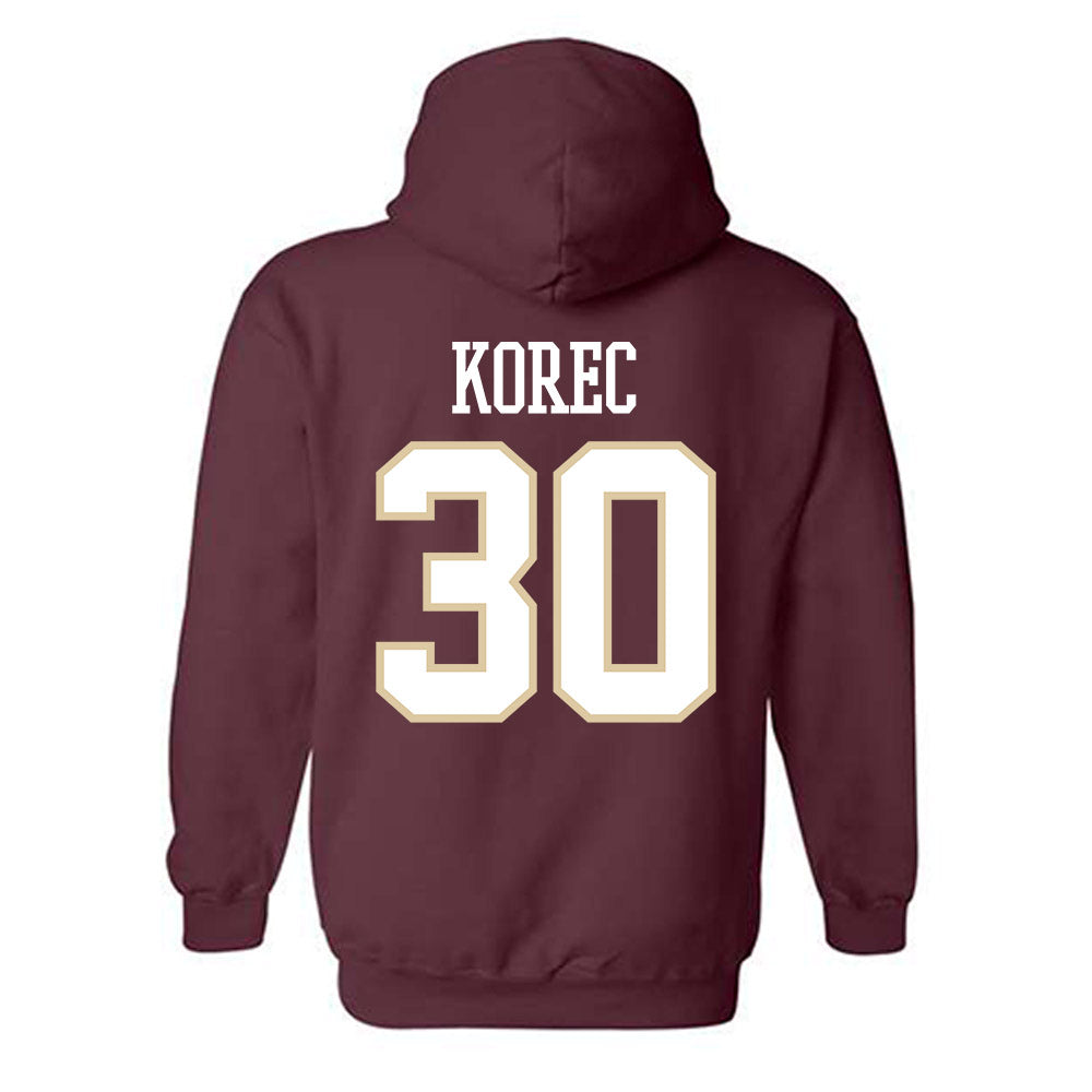 Boston College - NCAA Men's Ice Hockey : Jan Korec - Classic Shersey Hooded Sweatshirt-1