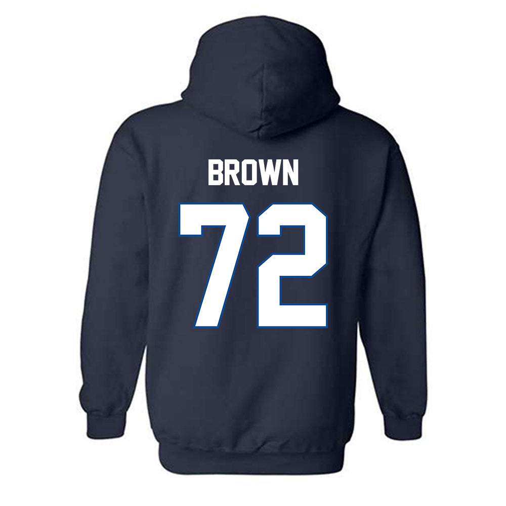 BYU - NCAA Football : Joe Brown - Classic Shersey Hooded Sweatshirt-1