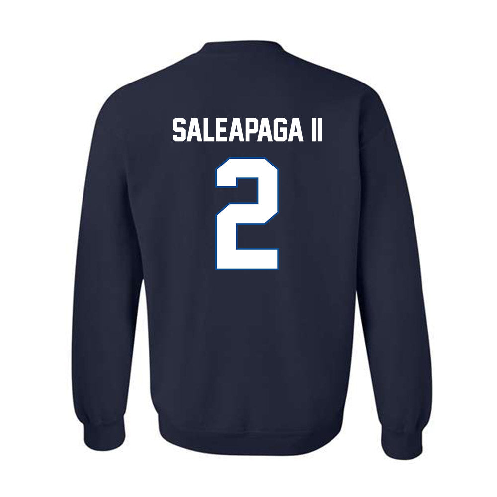 BYU - NCAA Football : Roger Saleapaga II - Classic Shersey Crewneck Sweatshirt-1
