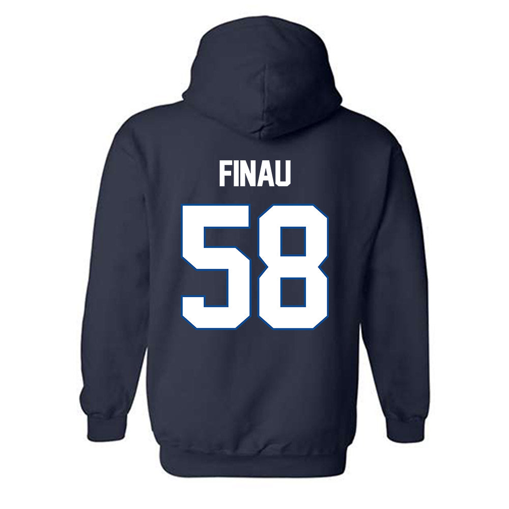 BYU - NCAA Football : Paki Finau - Classic Shersey Hooded Sweatshirt-1