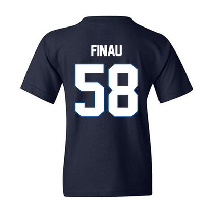 BYU - NCAA Football : Paki Finau - Classic Shersey Youth T-Shirt-1