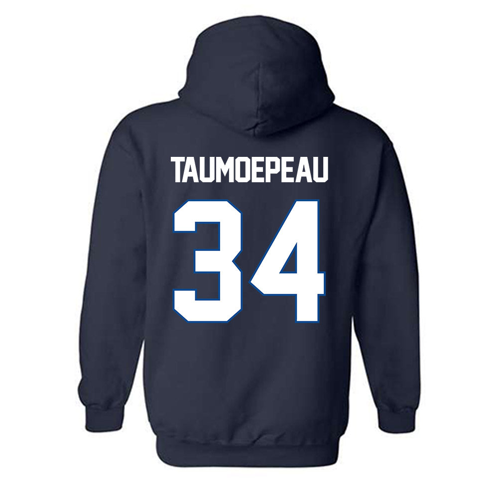 BYU - NCAA Football : Daniel Taumoepeau - Classic Shersey Hooded Sweatshirt-1