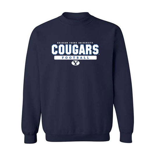 BYU - NCAA Football : Sione Moa - Classic Shersey Crewneck Sweatshirt-0
