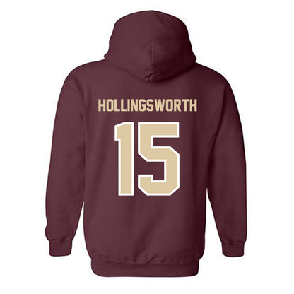 Boston College - NCAA Women's Basketball : Megan Hollingsworth - Classic Shersey Hooded Sweatshirt-1