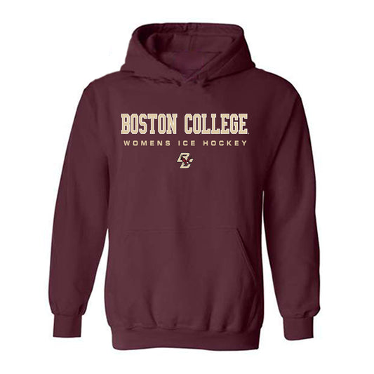 Boston College - NCAA Women's Ice Hockey : Mila Advani - Classic Shersey Hooded Sweatshirt-0
