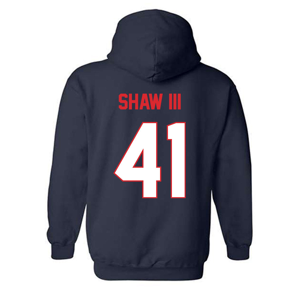 UConn - NCAA Baseball : Gregory Shaw III - Classic Shersey Hooded Sweatshirt-1