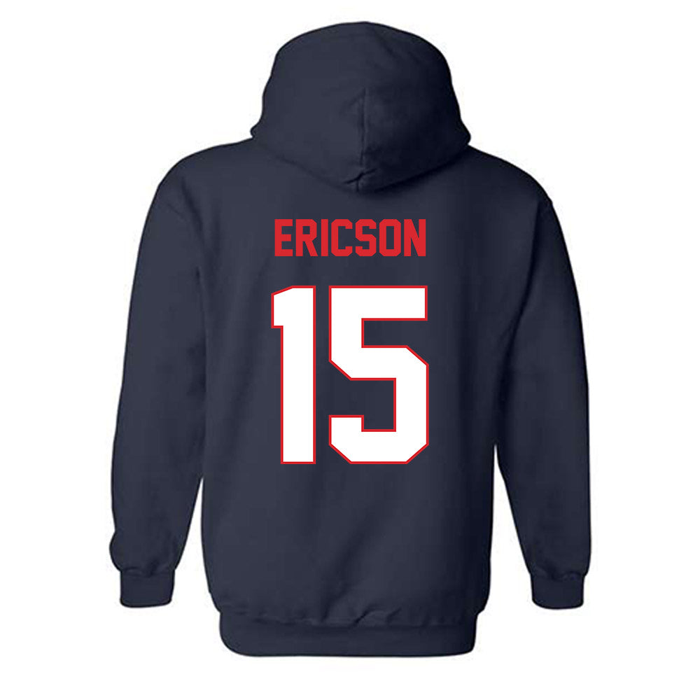 UConn - NCAA Baseball : Brady Ericson - Classic Shersey Hooded Sweatshirt-1
