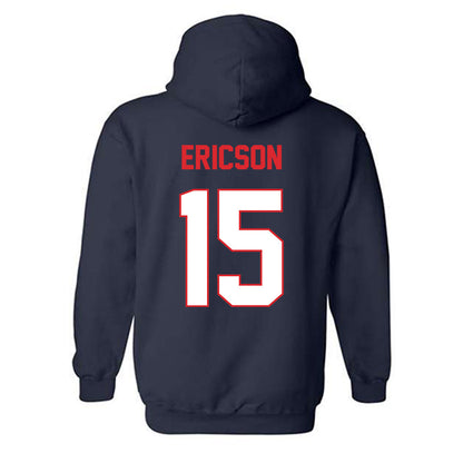 UConn - NCAA Baseball : Brady Ericson - Classic Shersey Hooded Sweatshirt-1