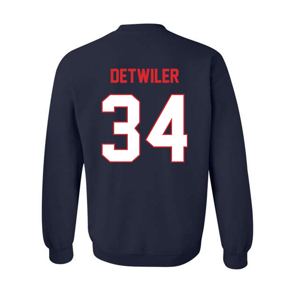 UConn - NCAA Baseball : Bryce Detwiler - Classic Shersey Crewneck Sweatshirt-1