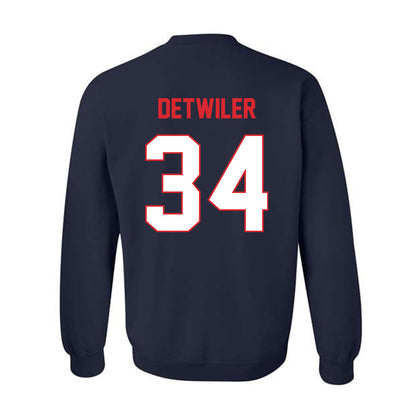 UConn - NCAA Baseball : Bryce Detwiler - Classic Shersey Crewneck Sweatshirt-1