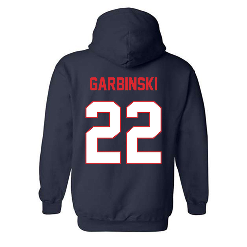 UConn - NCAA Baseball : Garret Garbinski - Classic Shersey Hooded Sweatshirt-1