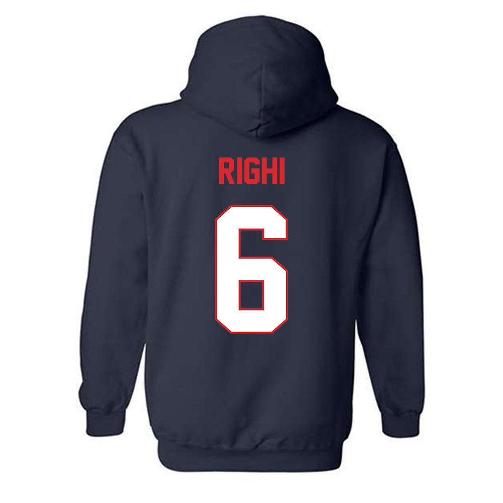 UConn - NCAA Baseball : Camden Righi - Classic Shersey Hooded Sweatshirt-1