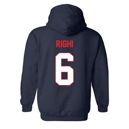 UConn - NCAA Baseball : Camden Righi - Classic Shersey Hooded Sweatshirt-1