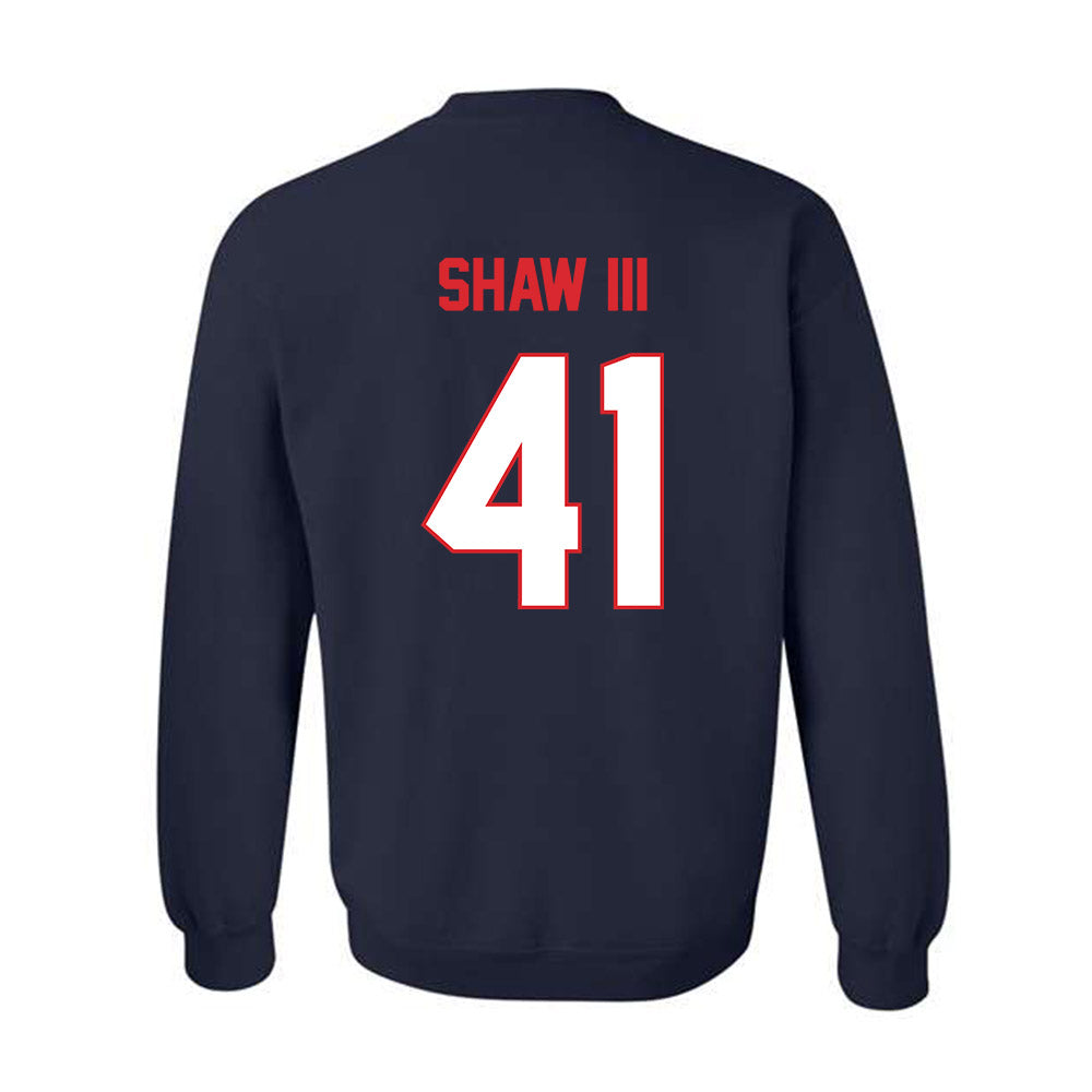 UConn - NCAA Baseball : Gregory Shaw III - Classic Shersey Crewneck Sweatshirt-1