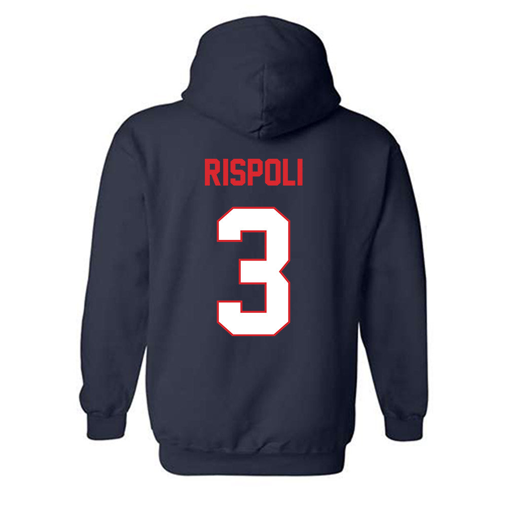 UConn - NCAA Baseball : Rob Rispoli - Classic Shersey Hooded Sweatshirt-1