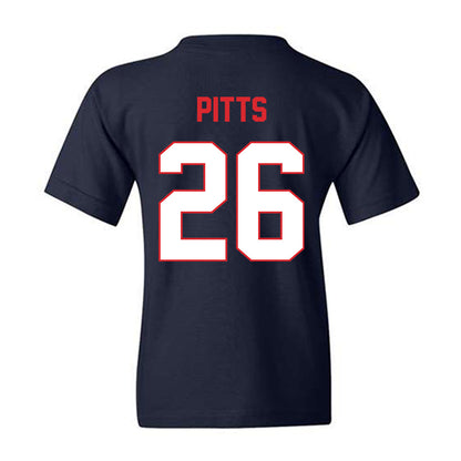 UConn - NCAA Baseball : Joe Pitts - Classic Shersey Youth T-Shirt-1