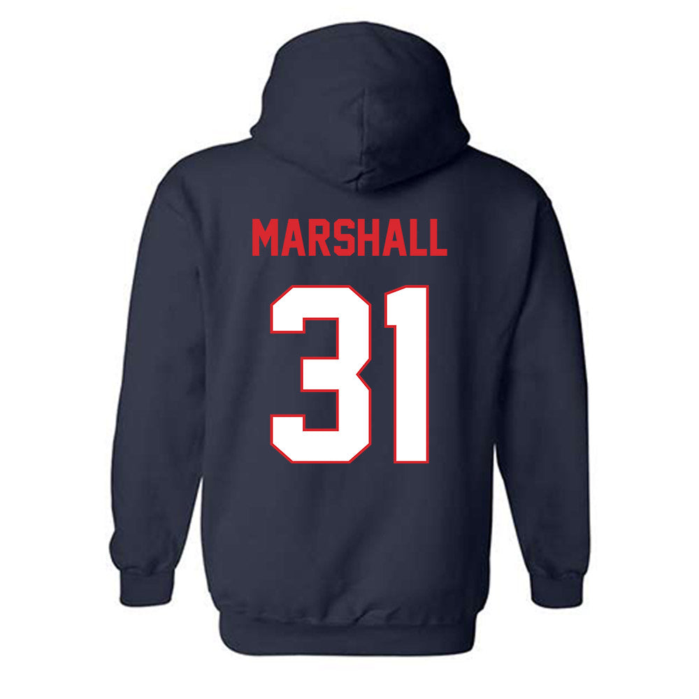 UConn - NCAA Baseball : Jackson Marshall - Classic Shersey Hooded Sweatshirt-1