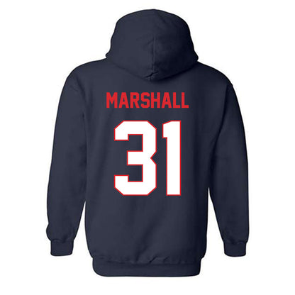 UConn - NCAA Baseball : Jackson Marshall - Classic Shersey Hooded Sweatshirt-1