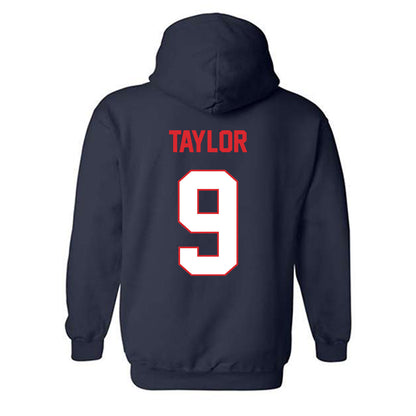 UConn - NCAA Baseball : Chase Taylor - Classic Shersey Hooded Sweatshirt-1