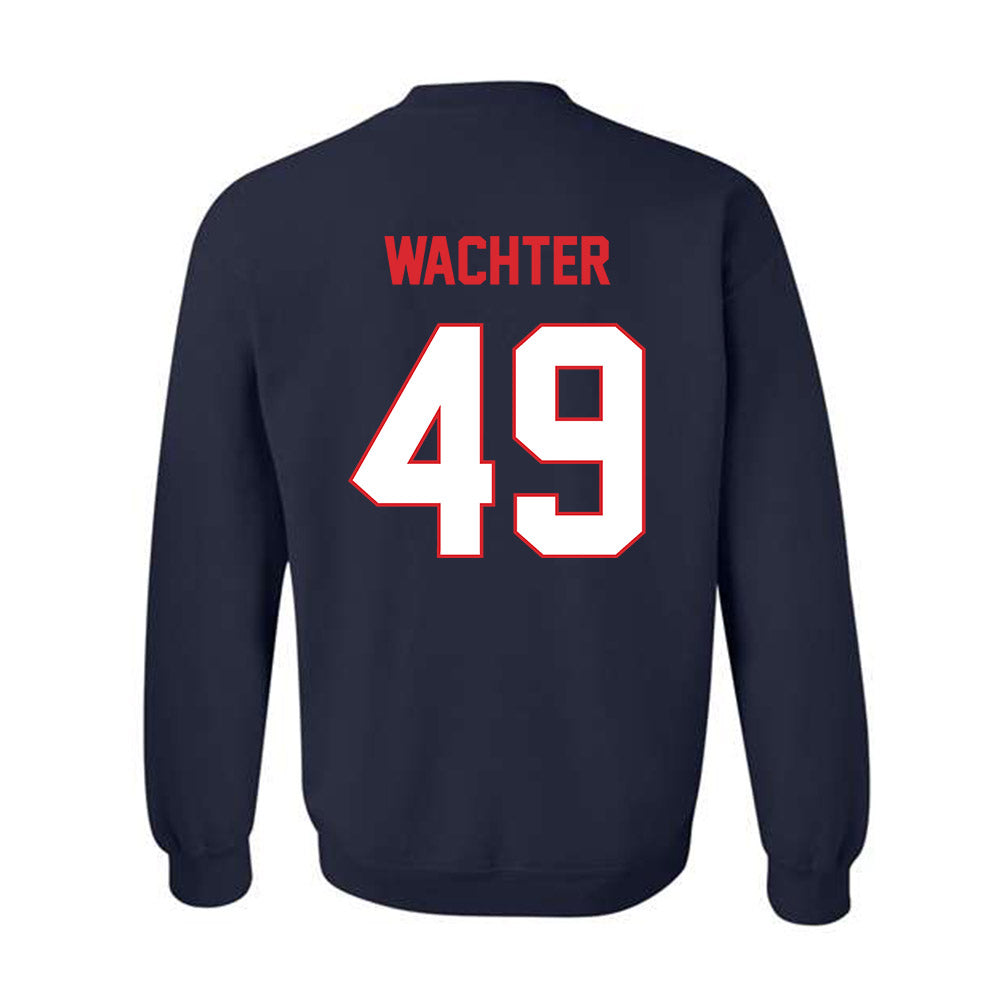 UConn - NCAA Baseball : Nater Wachter - Classic Shersey Crewneck Sweatshirt-1