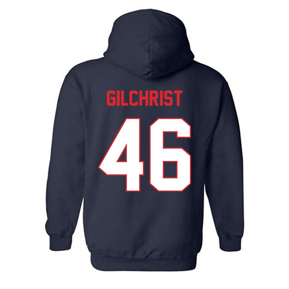 UConn - NCAA Baseball : Rob Gilchrist - Classic Shersey Hooded Sweatshirt-1