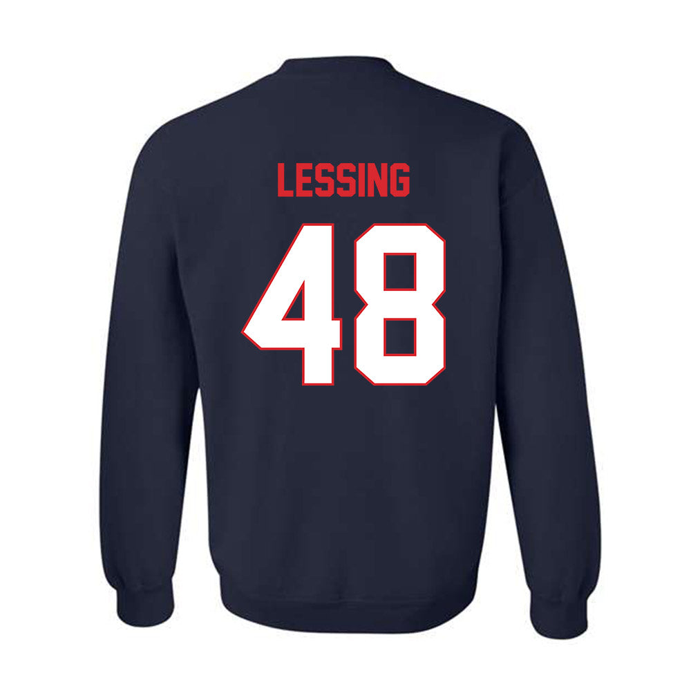 UConn - NCAA Baseball : Justin Lessing - Classic Shersey Crewneck Sweatshirt-1