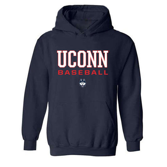 UConn - NCAA Baseball : Joe Pitts - Classic Shersey Hooded Sweatshirt-0