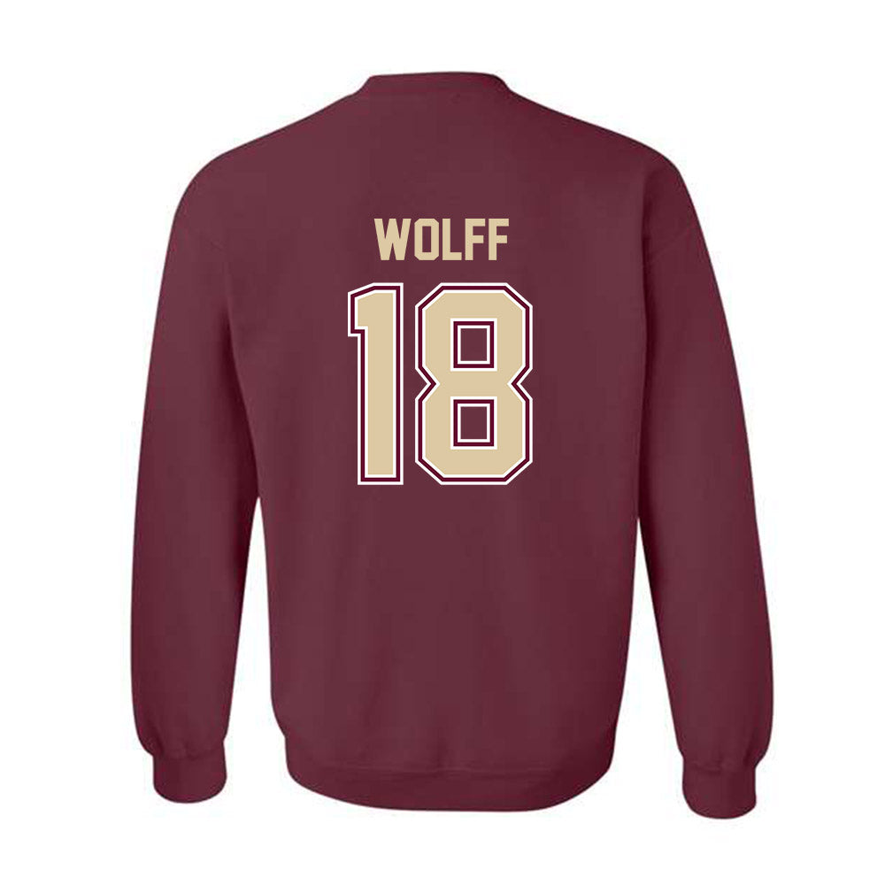 Boston College - NCAA Baseball : Kyle Wolff - Crewneck Sweatshirt Classic Shersey