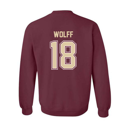 Boston College - NCAA Baseball : Kyle Wolff - Crewneck Sweatshirt Classic Shersey