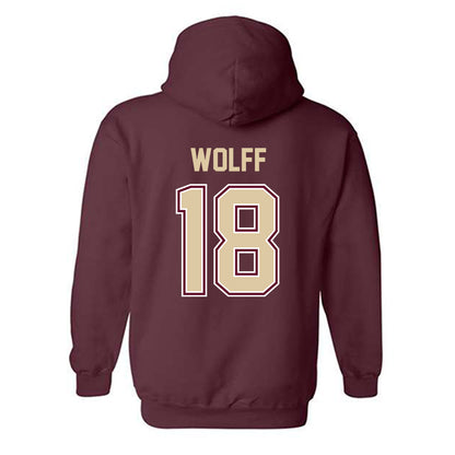 Boston College - NCAA Baseball : Kyle Wolff - Hooded Sweatshirt Classic Shersey
