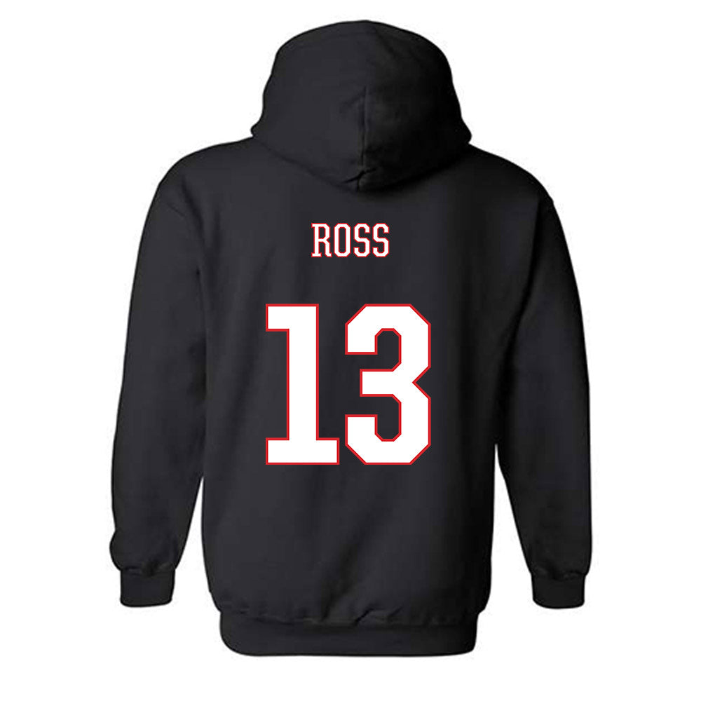 UConn - NCAA Men's Basketball : Jacob ROSS - Classic Shersey Hooded Sweatshirt-1