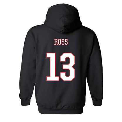 UConn - NCAA Men's Basketball : Jacob ROSS - Classic Shersey Hooded Sweatshirt-1