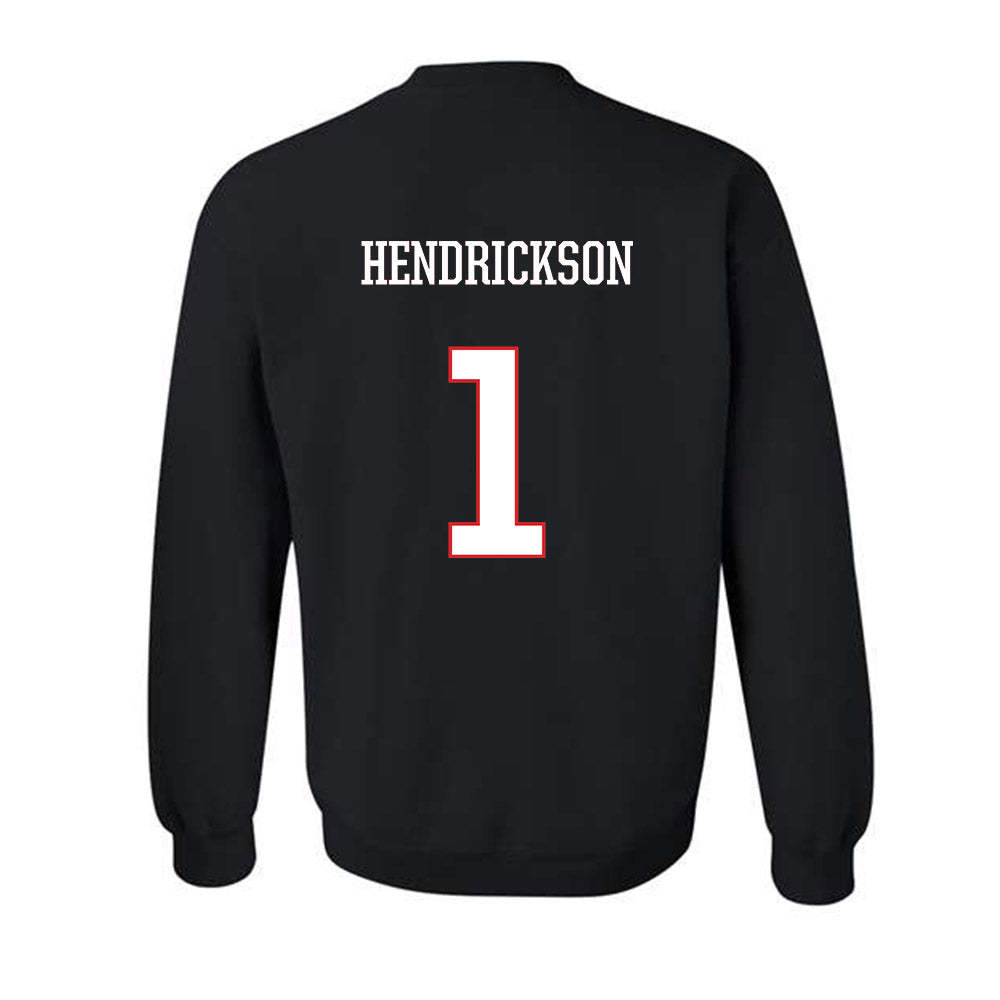 UConn - NCAA Men's Ice Hockey : Kam Hendrickson - Classic Shersey Crewneck Sweatshirt-1