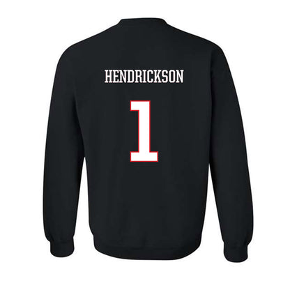 UConn - NCAA Men's Ice Hockey : Kam Hendrickson - Classic Shersey Crewneck Sweatshirt-1