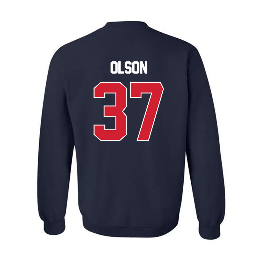 Gonzaga - NCAA Baseball : Quinton Olson - Classic Shersey Crewneck Sweatshirt-1