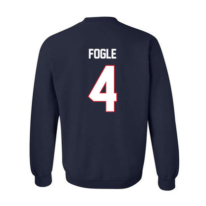 Gonzaga - NCAA Men's Basketball : Davis Fogle - Classic Shersey Crewneck Sweatshirt-1