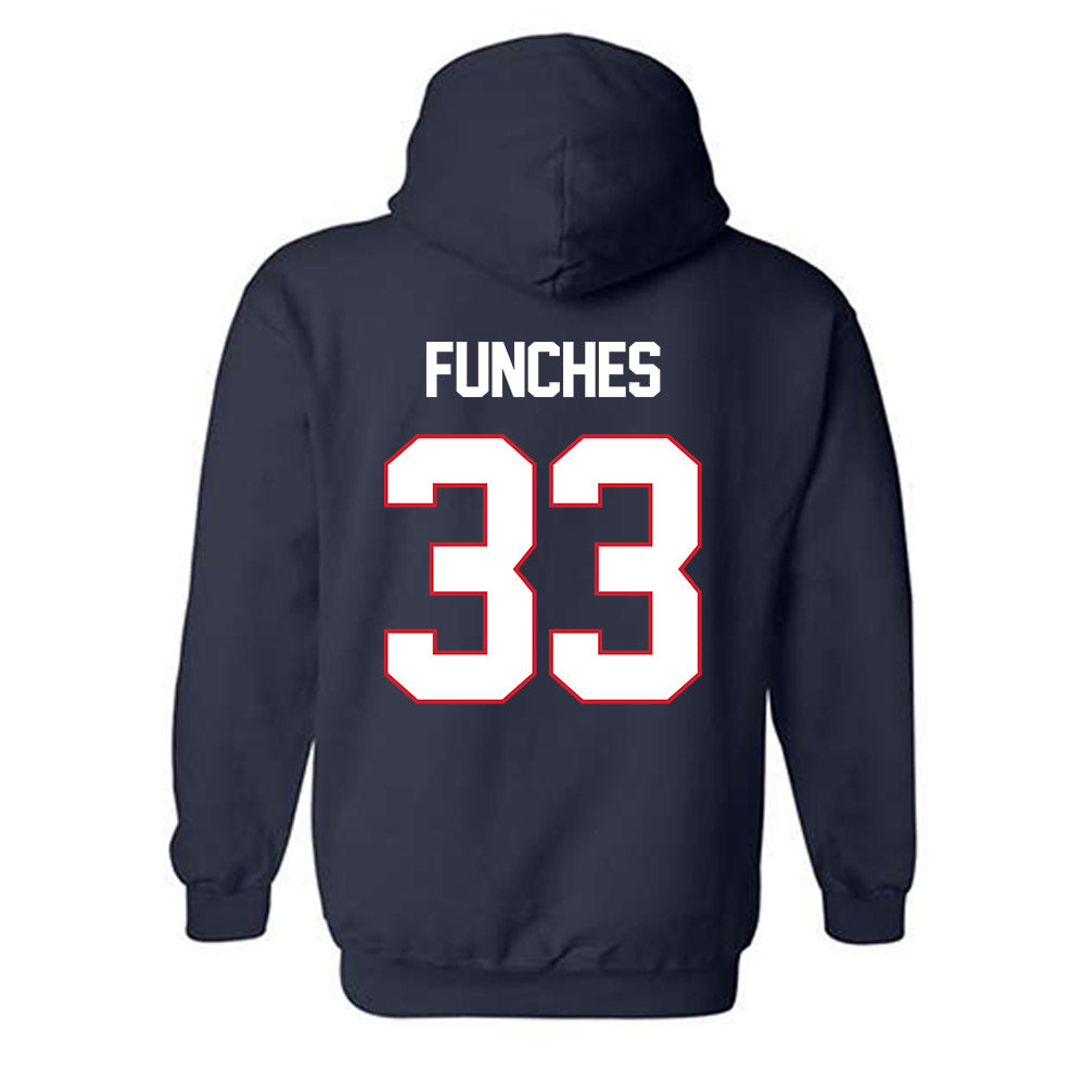 Gonzaga - NCAA Men's Basketball : Sam Funches - Classic Shersey Hooded Sweatshirt-1