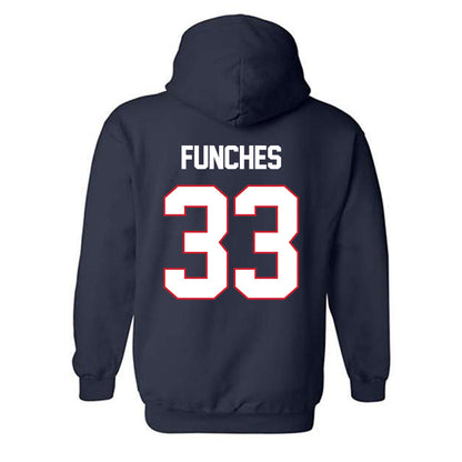 Gonzaga - NCAA Men's Basketball : Sam Funches - Classic Shersey Hooded Sweatshirt-1