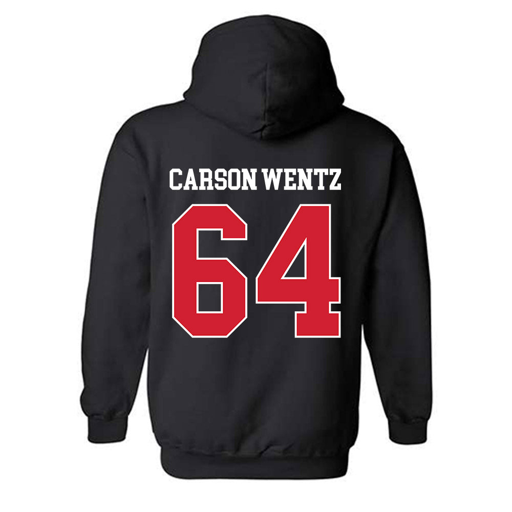 Houston - NCAA Football : Jackson Carson Wentz - Classic Shersey Hooded Sweatshirt-1
