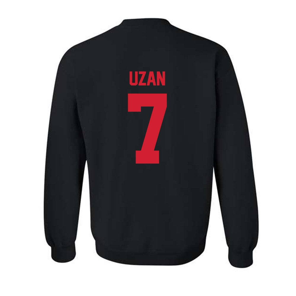 Houston - NCAA Men's Basketball : Milos Uzan - Classic Shersey Crewneck Sweatshirt-1