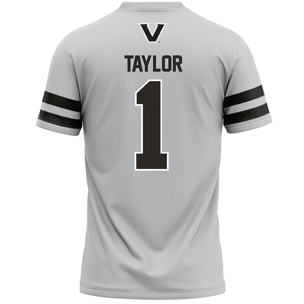 Vanderbilt - NCAA Women's Lacrosse : Francie Taylor - Grey Lacrosse Jersey -1