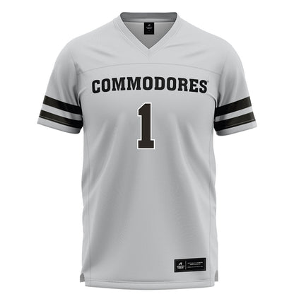 Vanderbilt - NCAA Women's Lacrosse : Francie Taylor - Grey Lacrosse Jersey -0