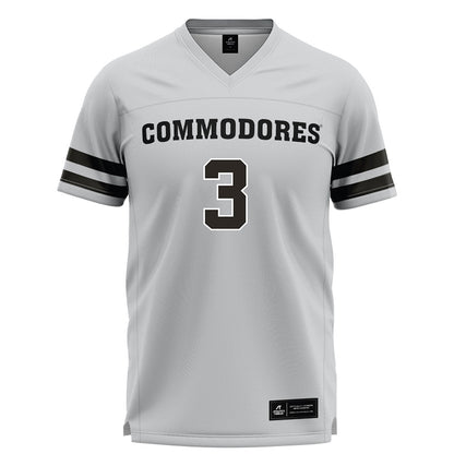 Vanderbilt - NCAA Women's Lacrosse : Chloe Jones - Grey Lacrosse Jersey -0