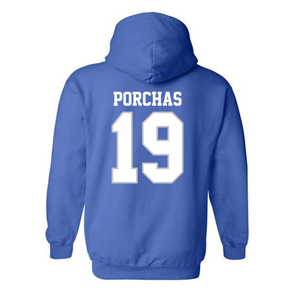 MTSU - NCAA Baseball : Matthew Porchas - Generic Shersey Hooded Sweatshirt-1