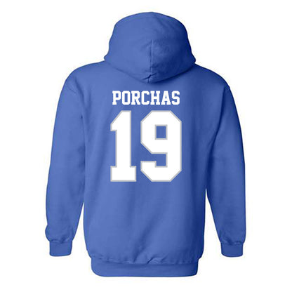 MTSU - NCAA Baseball : Matthew Porchas - Generic Shersey Hooded Sweatshirt-1