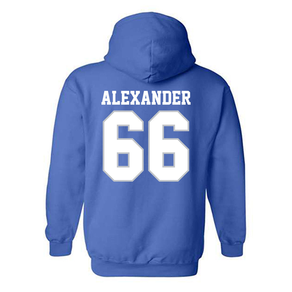 MTSU - NCAA Football : Aaren Alexander - Generic Shersey Hooded Sweatshirt-1